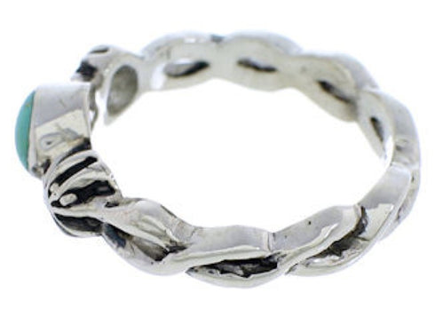 Turquoise Sterling Silver Southwest Jewelry Ring Size 5-1/4 UX33538